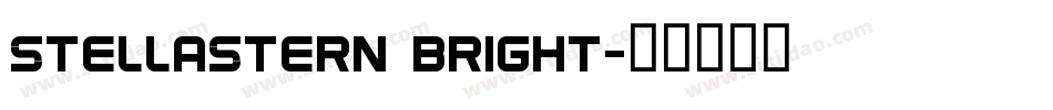 StellaStern Bright字体转换